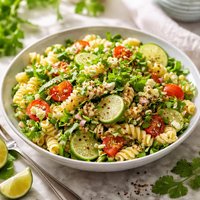 Cucumber Cilantro Pasta Salad