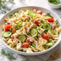 Cucumber Crab Pasta Salad