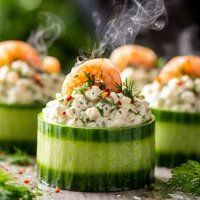 Cucumber Cups with Horseradish