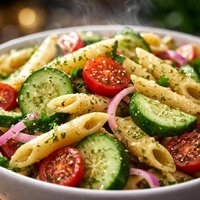 Cucumber Mostaccioli Salad