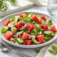 Cucumber N Watermelon Salad a Summer Delight
