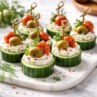Cucumber Olive Appetizers