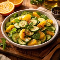Cucumber Salad with Oranges and Mint