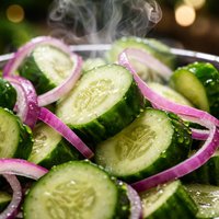 Cucumbers and Onions