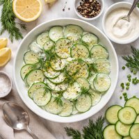 Cucumbers in Dill Cream