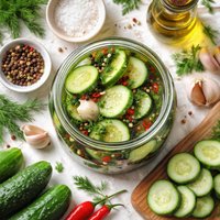 Cucumbers in Vinegar
