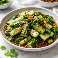 Cucumbers with Soy Sesame Dressing