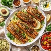 Cumin Coriander Crusted Salmon
