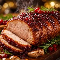 Currant Jelly Glazed Pork Roast