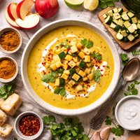 Curried Apple and Zucchini Soup