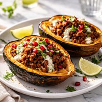Curried Beef Stuffed Squash