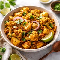 Curried Cauliflower and Potatoes Aloo Gobi