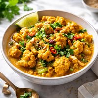 Curried Cauliflower or Zucchini