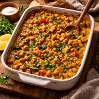 Curried Chick Pea Casserole