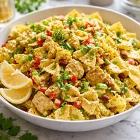Curried Chicken and Bow Tie Pasta Salad