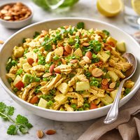 Curried Chicken Apple and Almond Salad