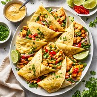 Curried Chicken Crepes