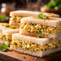 Curried Chicken Tea Sandwiches