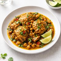 Curried Chicken with Chickpeas Trinidad
