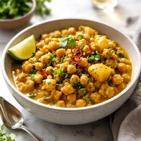 Curried Chickpeas Potatoes