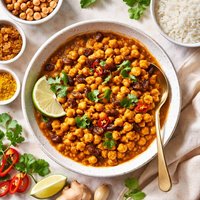 Curried Chickpeas with Raisins