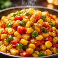 Curried Corn and Peppers