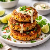 Curried Corn Crab Cakes