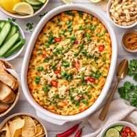 Curried Crab Asparagus Cheesy Tofu Dip