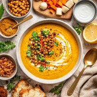 Curried Cream of Root Vegetable Soup