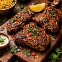 Curried Lamb Steaks