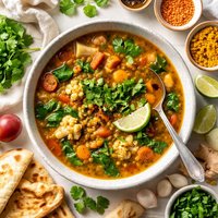 Curried Lentil and Vegetable Soup