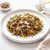 Curried Lentil Wild Rice and Orzo Salad