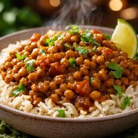 Curried Lentils and Rice