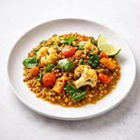 Curried Lentils and Vegetables