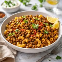Curried Mince Macaroni