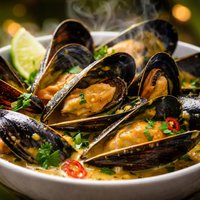 Curried Mussels