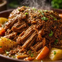 Curried Mustard Slow Cooker Beef Roast