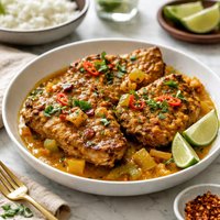 Curried Pork Chops Barbados