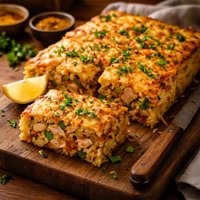 Curried Salmon and Rice Slice