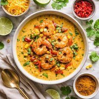 Curried Shrimp and Cheddar Soup