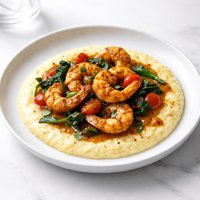 Curried Shrimp and Polenta Ragu