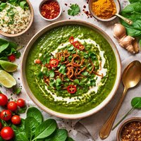 Curried Spinach Soup Palak Shorva