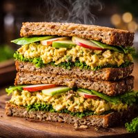 Curried Tuna Apple Sandwiches