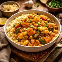 Curried Vegetables and Couscous