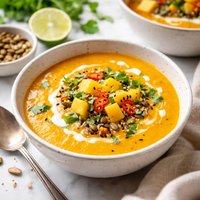 Curried Yam and Mango Soup