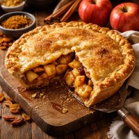 Curry Apple Raisin Pie