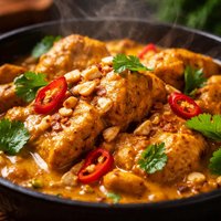 Curry Chicken with Coconut and Peanuts