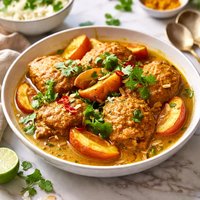 Curry Chicken with Peaches