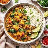 Curry Lentils with Chicken