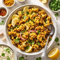 Curry Marinated Cauliflower